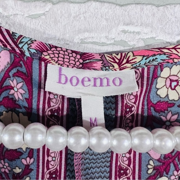 Anthropologie Boemo Paisley Maxi Boho Dress Size M - Picture 8 of 10